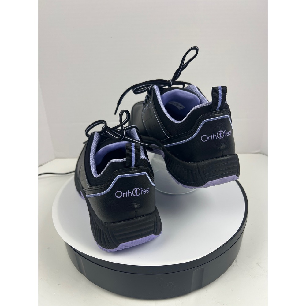 Orthofeet Women's 10M Black Purple Comfort Orthopedic Athletic Walking Shoes - Picture 5 of 17